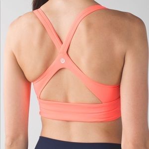 Lululemon Wrap it up Bra Grapefruit SZ 8
